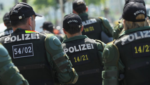 Наряд немецкой полиции утихомирил гостей Риги