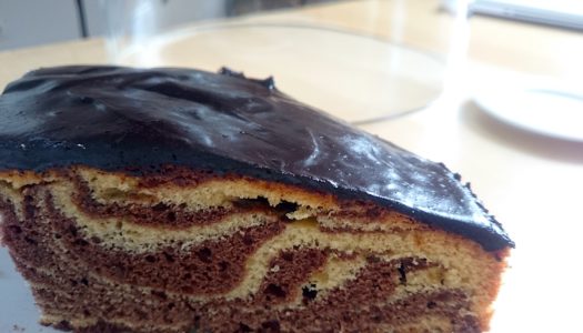 «Зебра» –  вкусный шоколадно-полосатый торт-кекс